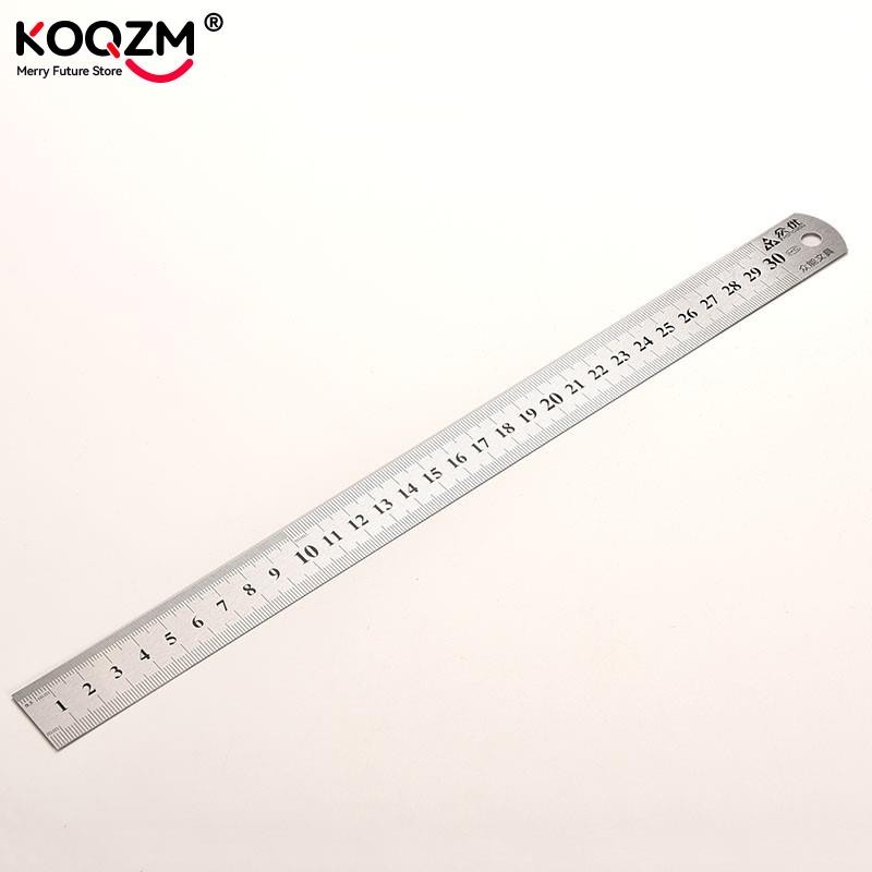 

30cm Stainless Steel Metal Ruler Metric Rule Precision Double Sided Measuring Tool Stationery School Office Accessories Supplies