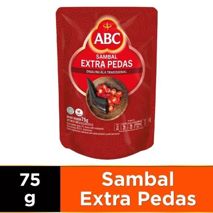 

NEW ITEM ABC SAMBAL EXTRA PEDAS PCH 75G BAHAN MASAK