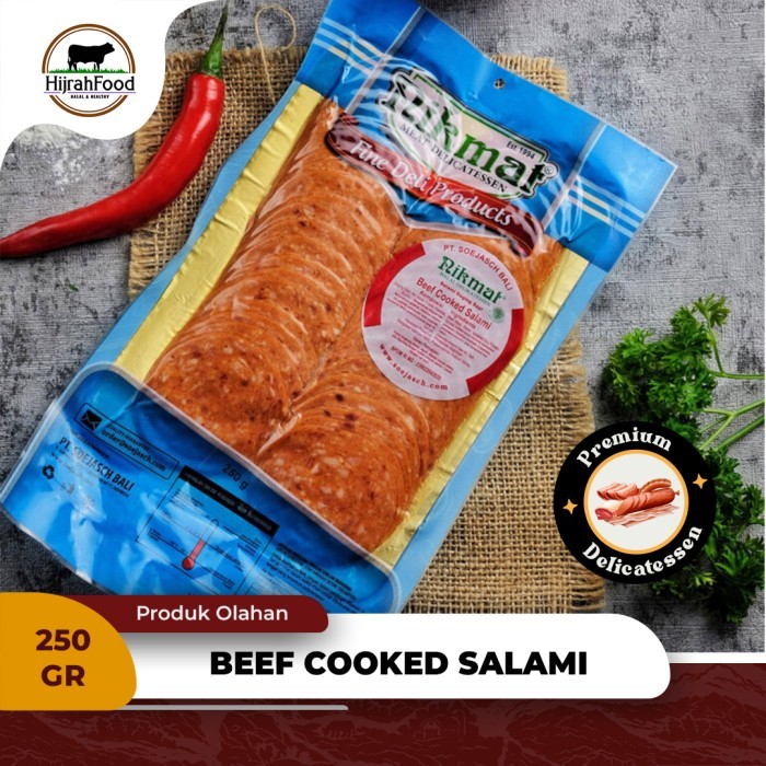 

Nikmat Beef Cooked Salami 250 gram Daging Sapi Salami Frozen Premium Delicatessen