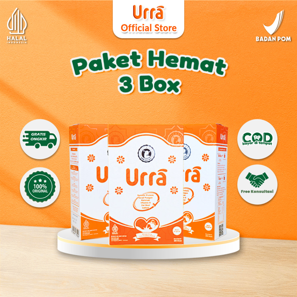 

Susu Urra Susu Kambing Saanen Premium Penambah Berat Badan Anak dan Tinggi Badan Anak - 3 Box