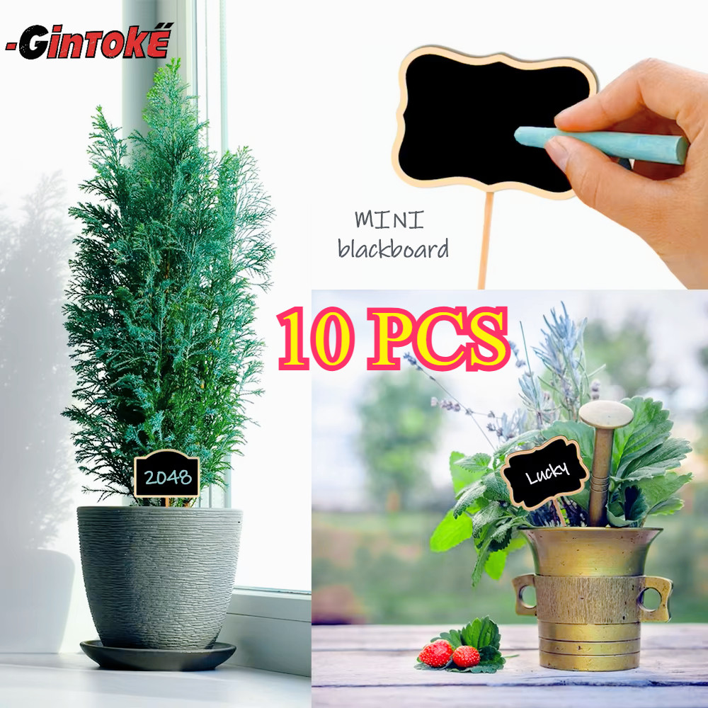 

10PCS Mini Chalkboard Papan Kapur Kecil Mini Chalkboard Blackboard/Tulis Universal Kapur Kayu Papan Untuk Cafe/Meja Reserved
