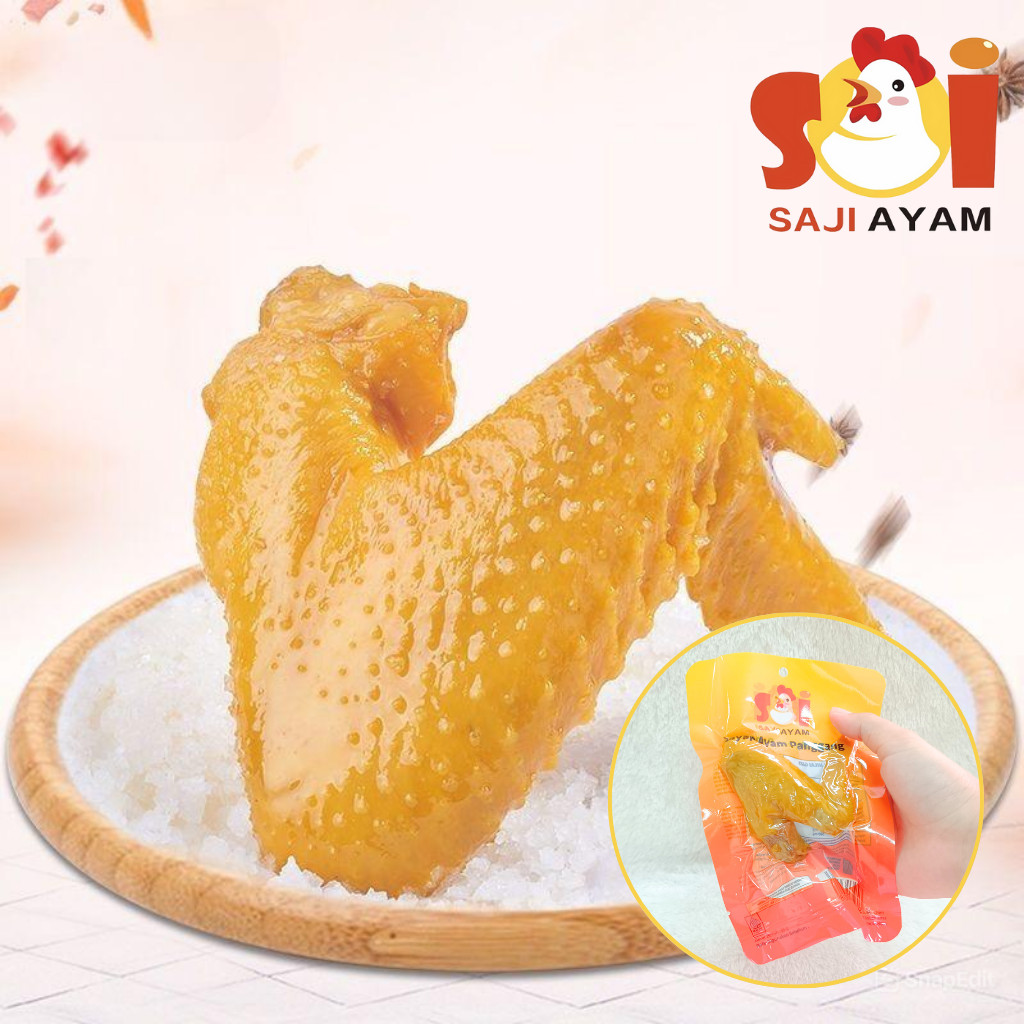 

SAJI AYAM Sayap / snack cemilan siap saji / cocok untuk Travel, enak dan bergizi
