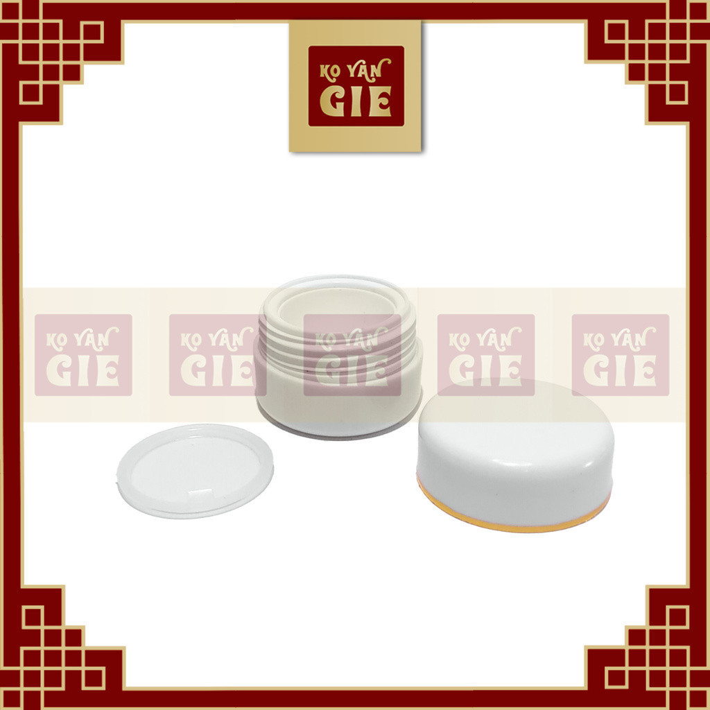 Pot Cream 12,5gr Putih-Putih Super White PP – List Gold & Silver | Dengan Inner Seal Plastik Bening