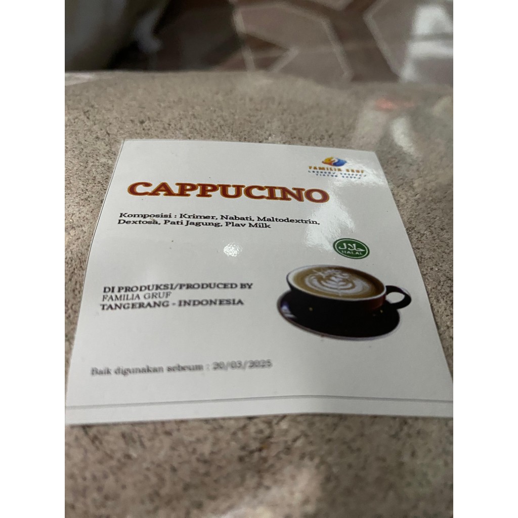

TERLARIS - BUBUK MINUMAN CAPPUCINO CINCAU 1 KG - BUBUK MINUMAN RASA CAPPUCINO UNTUK JUALAN