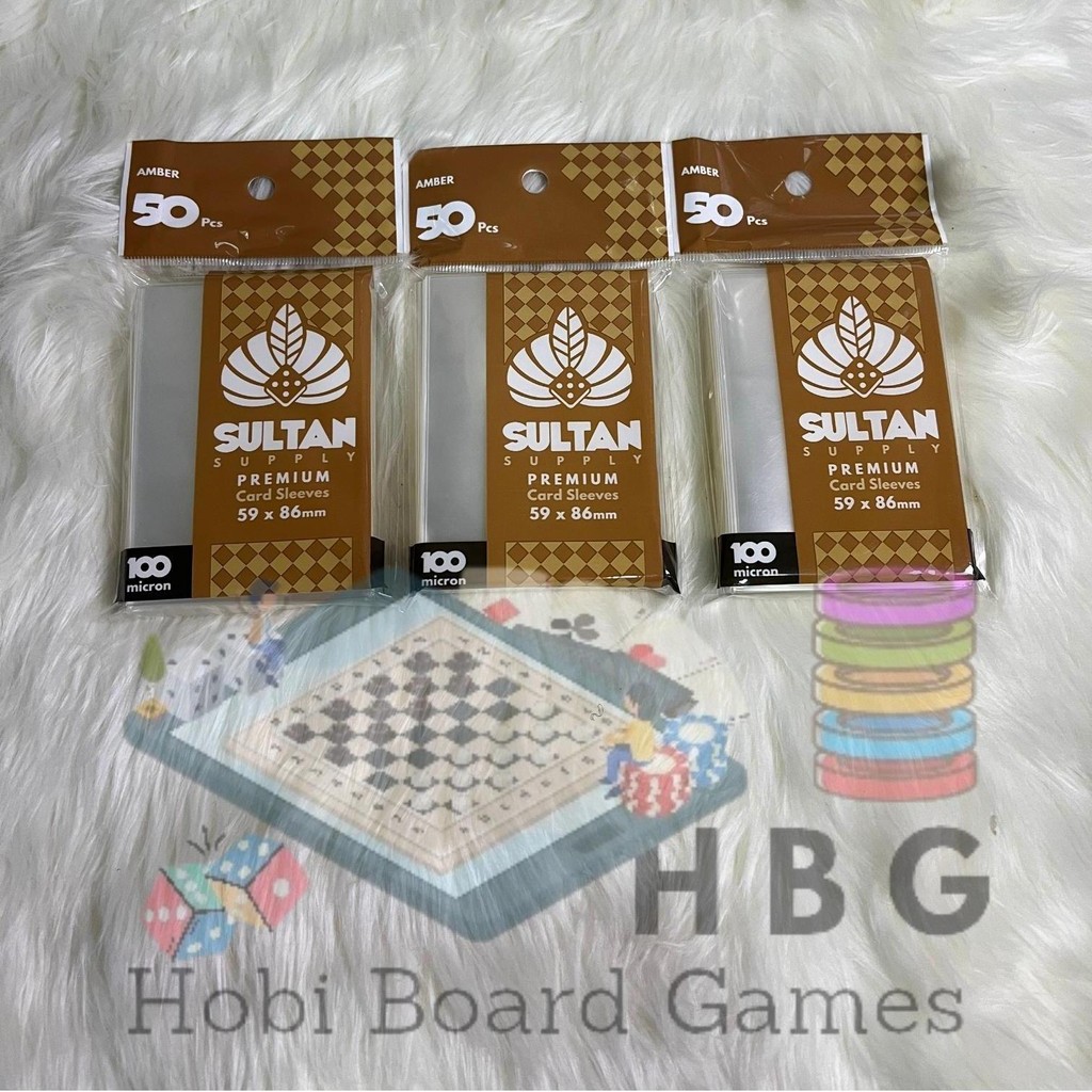 

Sultan Supply 100Micron 62x89mm Premium Card sleeves (Amber)