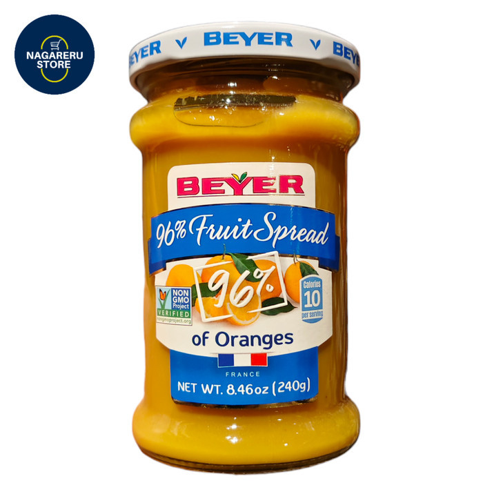 

Beyer 96% fruit spread of oranges (selai jeruk) 240gr