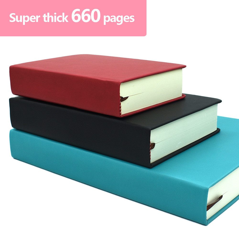 

330 Sheets Notebook High End Sketchbook Blank Page Diary Travel Journal Planner A4 A5 A6 PU Leather Hard Cover Design Draft Book
