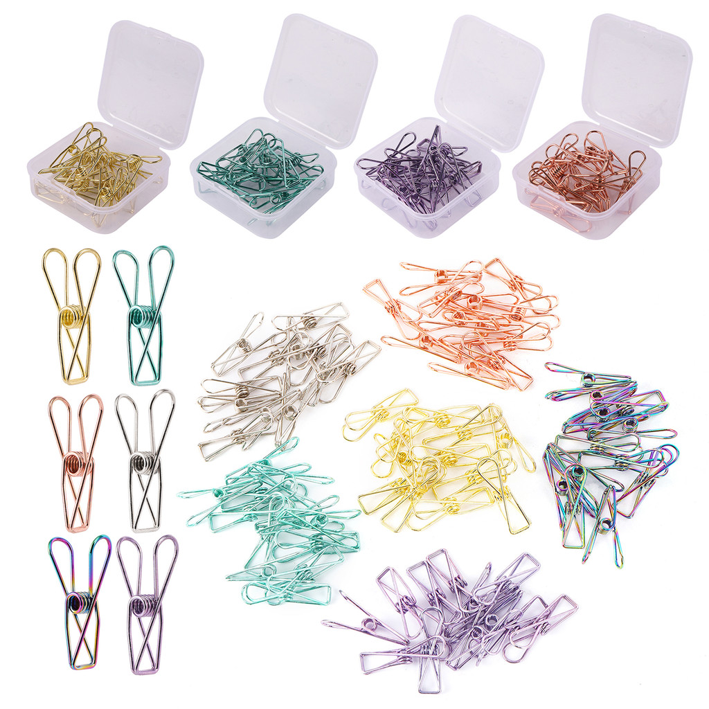 

12Pcs/lot Fishtail Clips Paper Document Bill File Organization Hollow Metal Clamp Dovetail Clip School Office Office Stationery