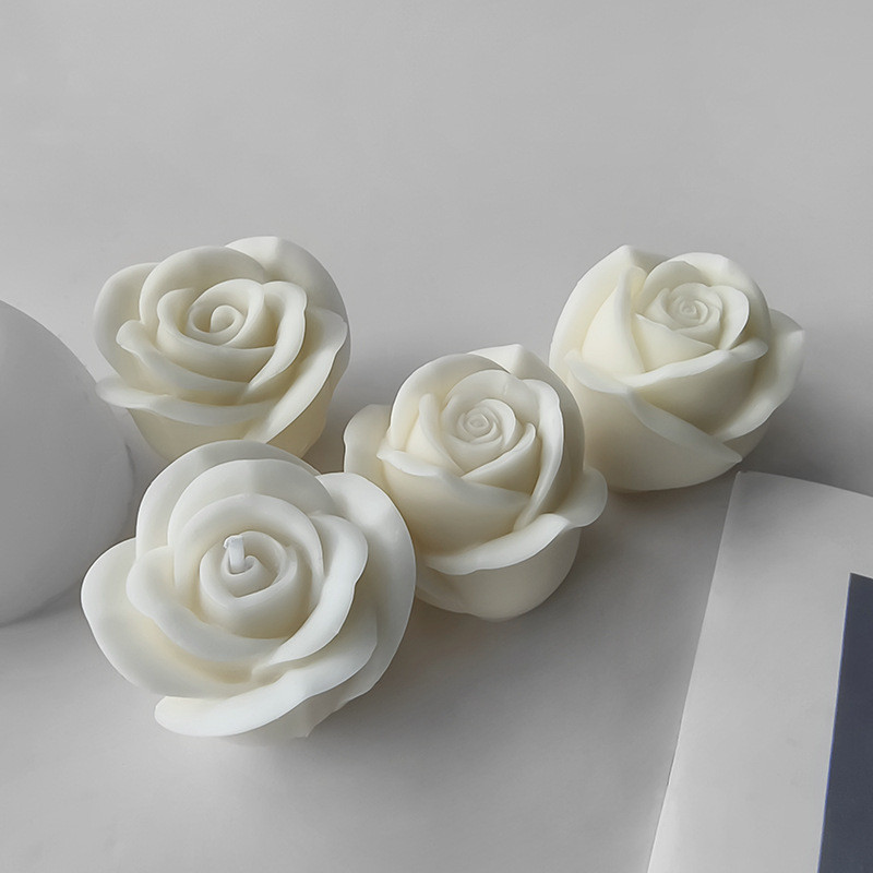 

Rose Flower Scented Candle Silicone Mold 3D Handmade Flower Soap Diffuser Mold DIY Plaster Resin Plaster Candle Mold Home Decor