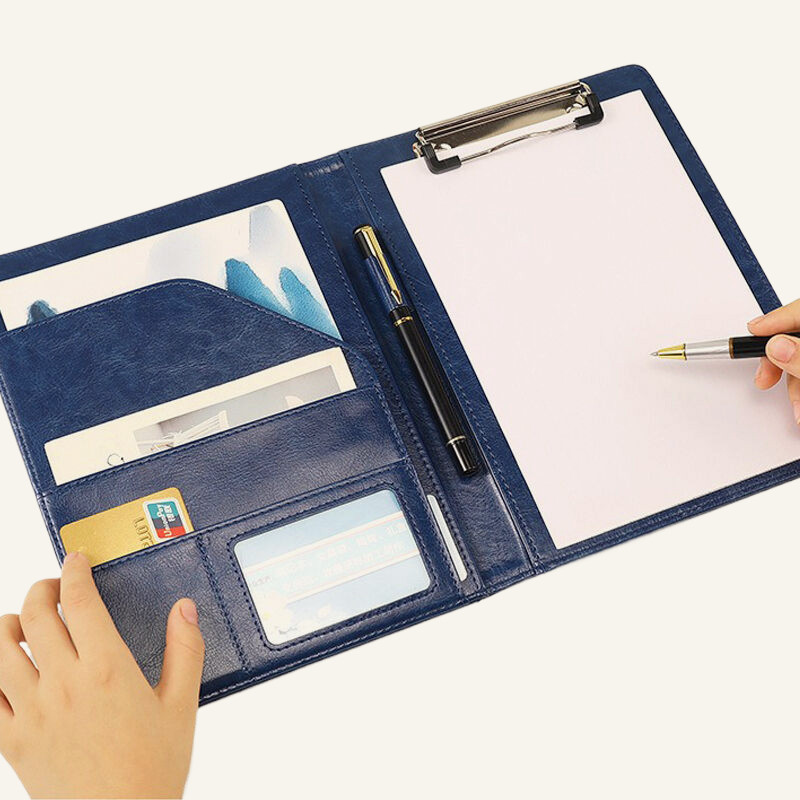 

A5 Organizer Folder University Folders Portfolio Leather Clipboard Document Organizer Holder File Folder Clipboard for Office