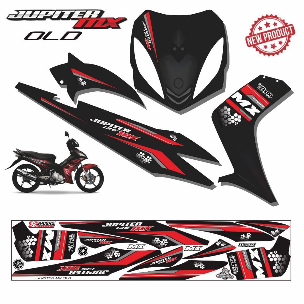 striping JUPITER MX OLD / STIKER VARIASI JUPITER MX LAMA STIKER STRIPING KEREN