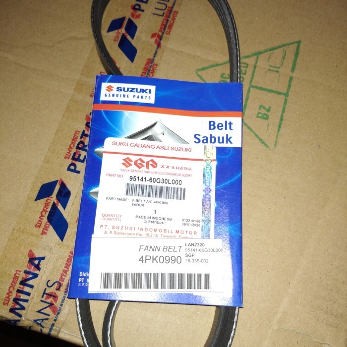 Jual--Cod SGP Fan belt 4PK990 bando tali kipas fanbelt 4PK 990 BALENO