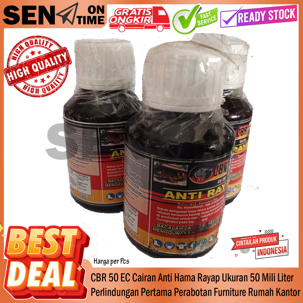 CBR 50 EC Volume 100 Ml Produk Pencegahan Serangan Hama Efektif Aman Tahan Lama Pembasmi Rayap Semut