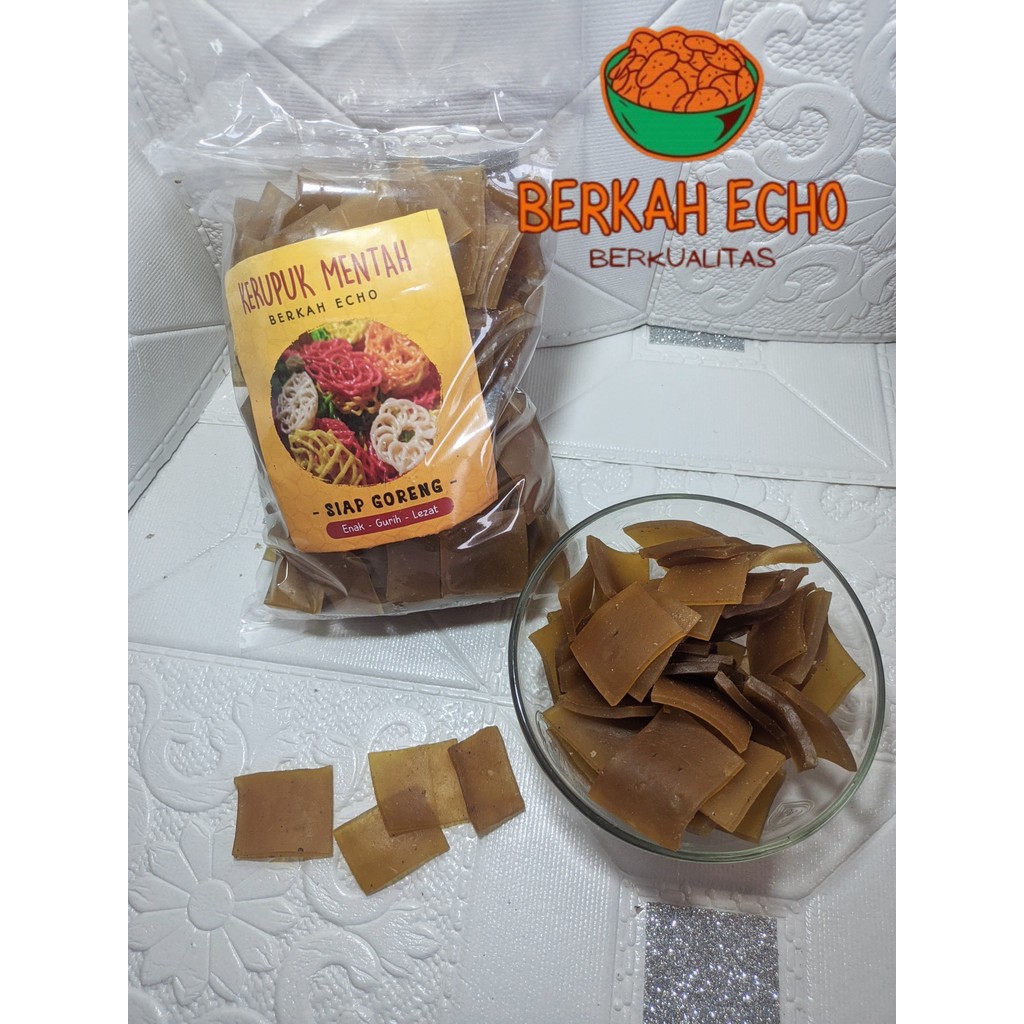 

Berkah echo - Kerupuk Mentah Seblak 500gr Seblak mentah Kerupuk Rambak Kotak