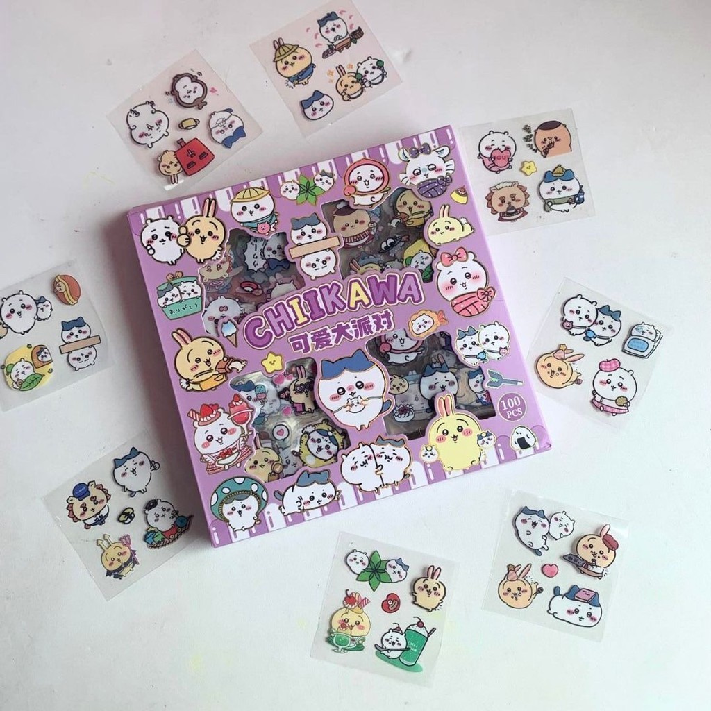 

ChiiKawa Sticker Box ISI 100 PCS Stiker Bergambar RB9
