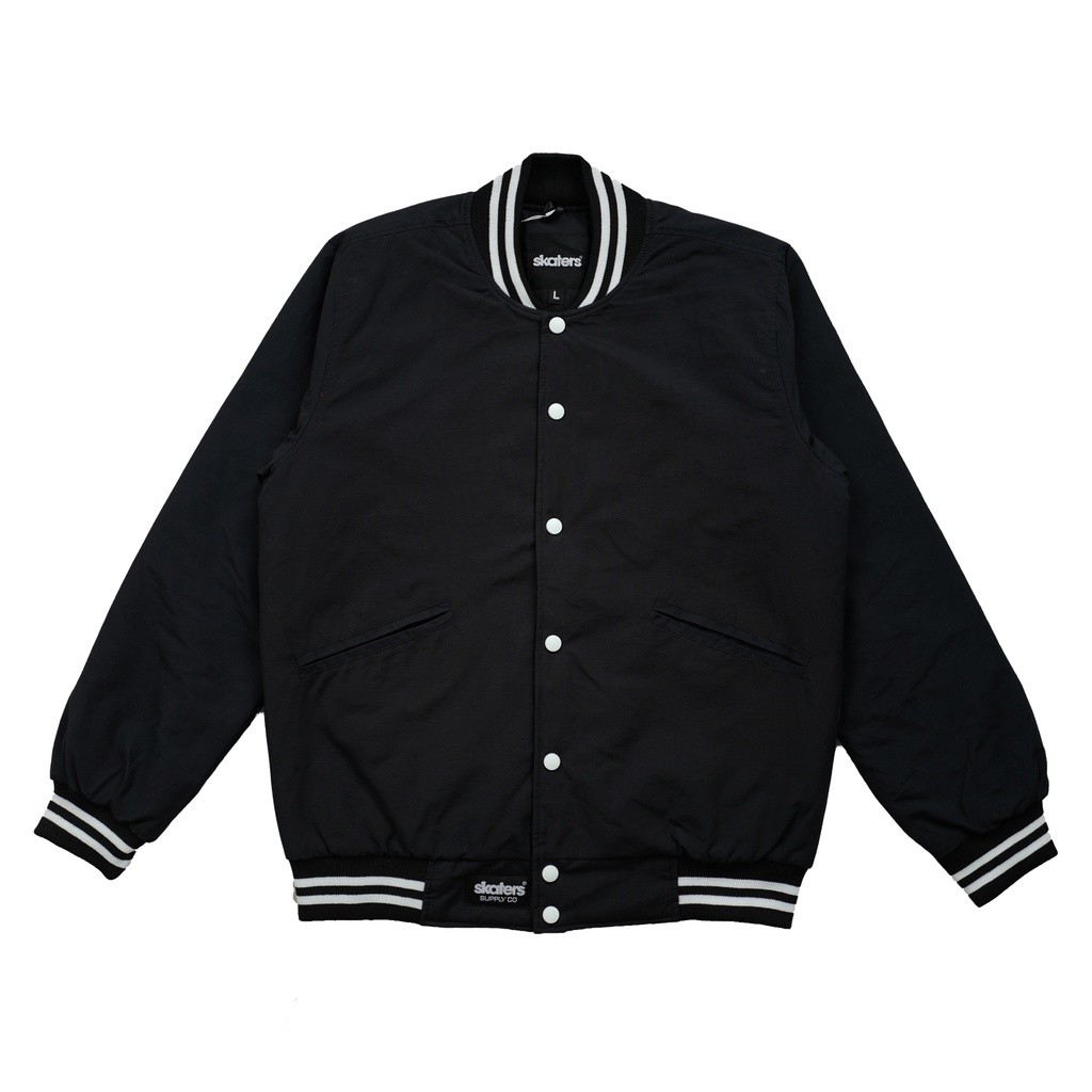 Skaters Varsity Jacket Premium TD017 Black Best Seller