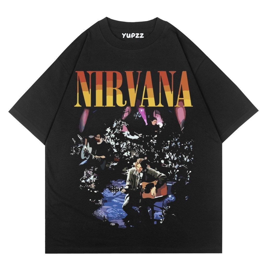 StitchUp KAOS BAND MUSIK NIRVANA - KAOS PRIA - OVERSIZE - TSHIRT【Fast Shipping+COD】