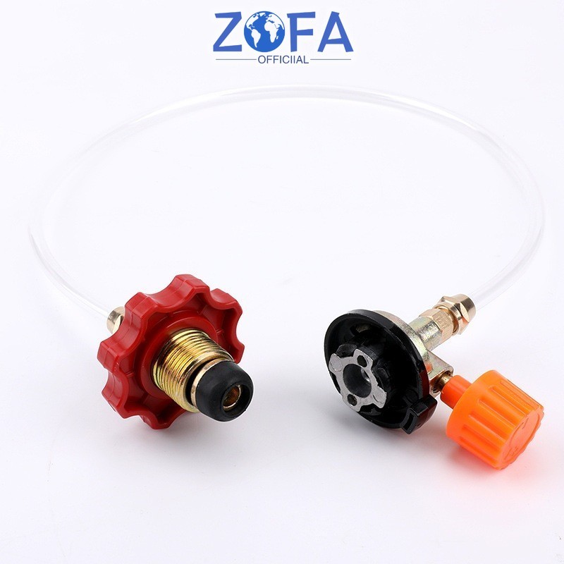 Alat Refil Gas Canister Portable Fullset Alat Isiulang Gas Kaleng Selang Regulator Gas Kaleng