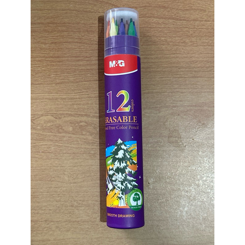 

Pensil Warna M&G Erasable/ Bisa Dihapus 12 Warna Purple Barrel