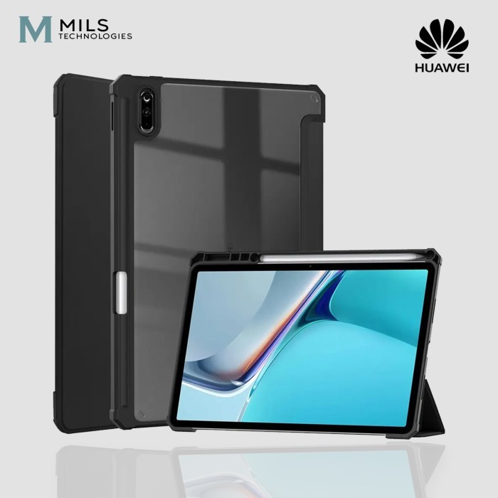 MILS Acrylic Clear Case Huawei Matepad 11 10.4 Pro 10.8 SE Refresh T10 - Matepad 10.4, Black