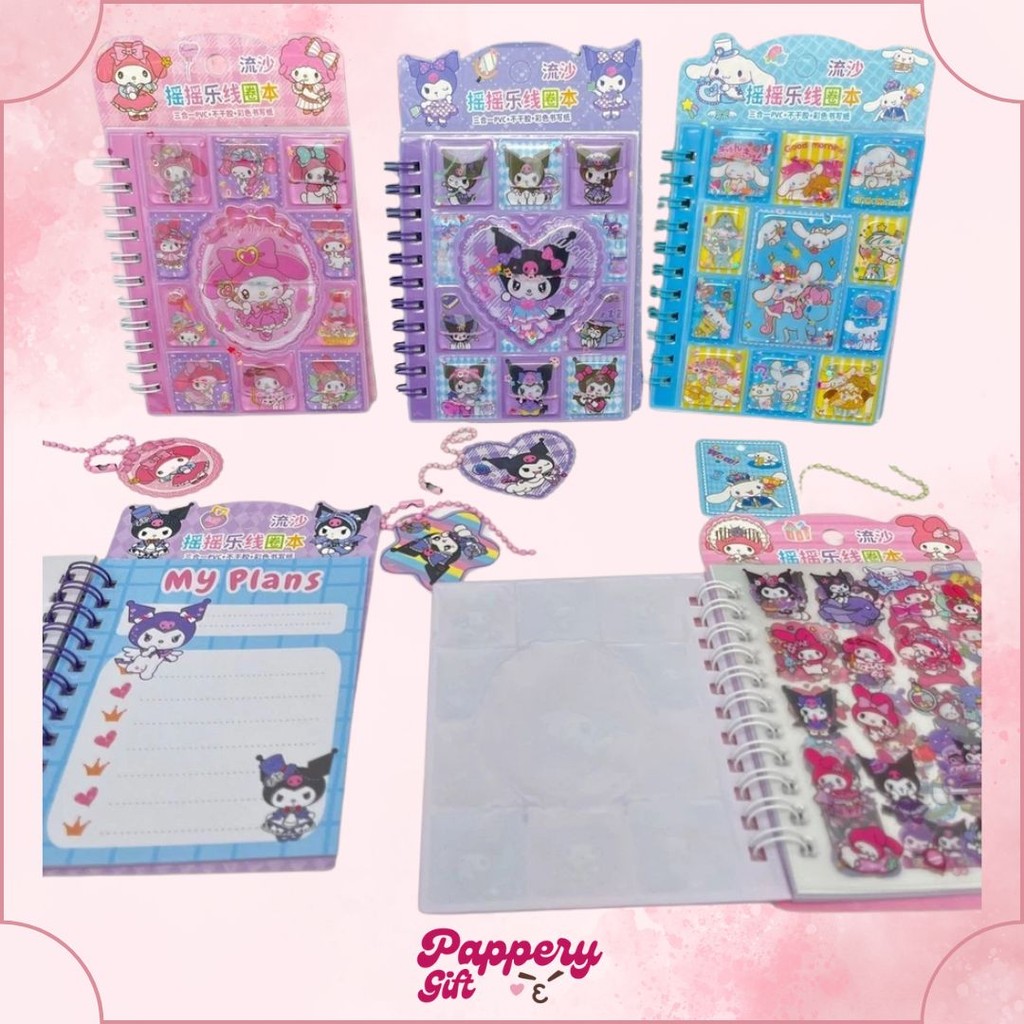 

Aesthetic 3D Water Sanrio Buku Tulis / Note Book Motif + Sticker Premium Edition Labubu - SE0456