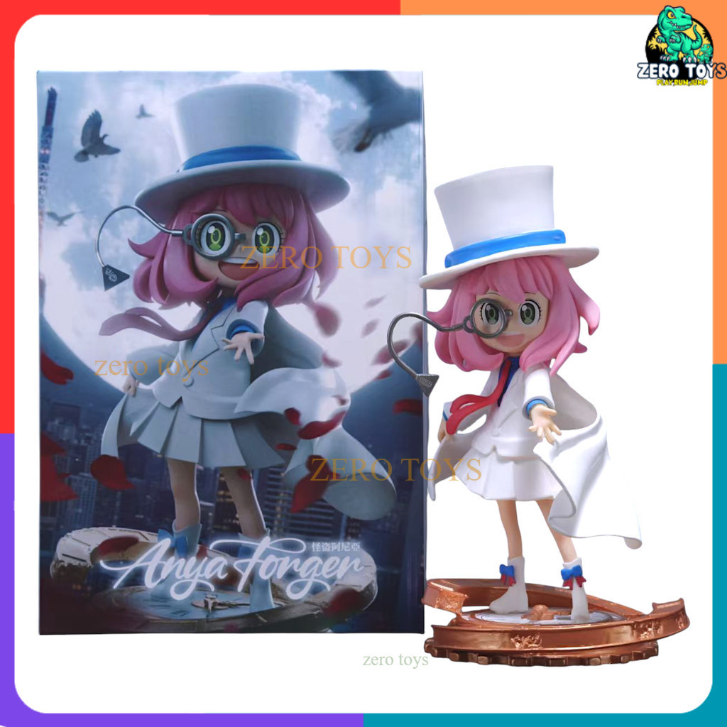 Action Figure Anya Forger Spy x Family Detective Conan Figur Cosplay Pajangan