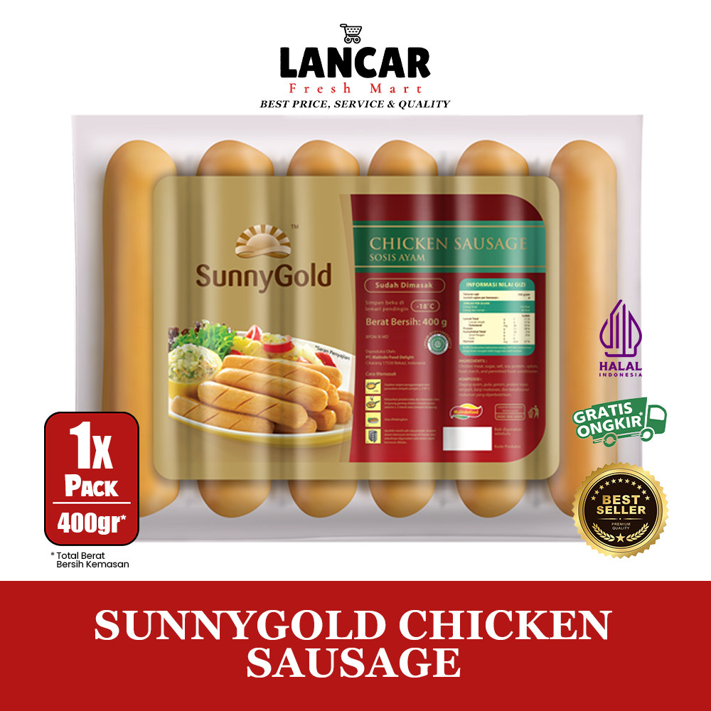 

SUNNYGOLD SOSIS AYAM 400GR