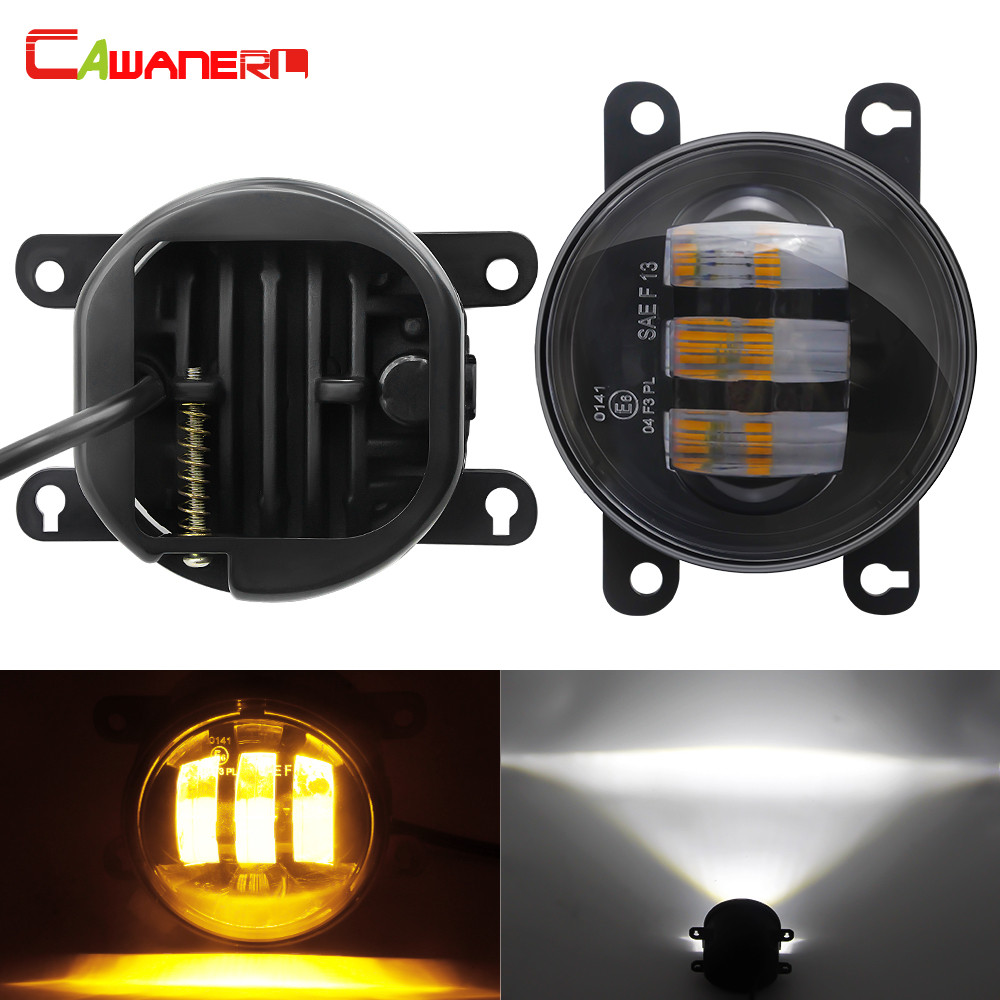 2 X LED Fog Light 30W 6000LM Car Front DRL Fog Lamp Amper White For Honda Pilot CR-V Accord Crosstou