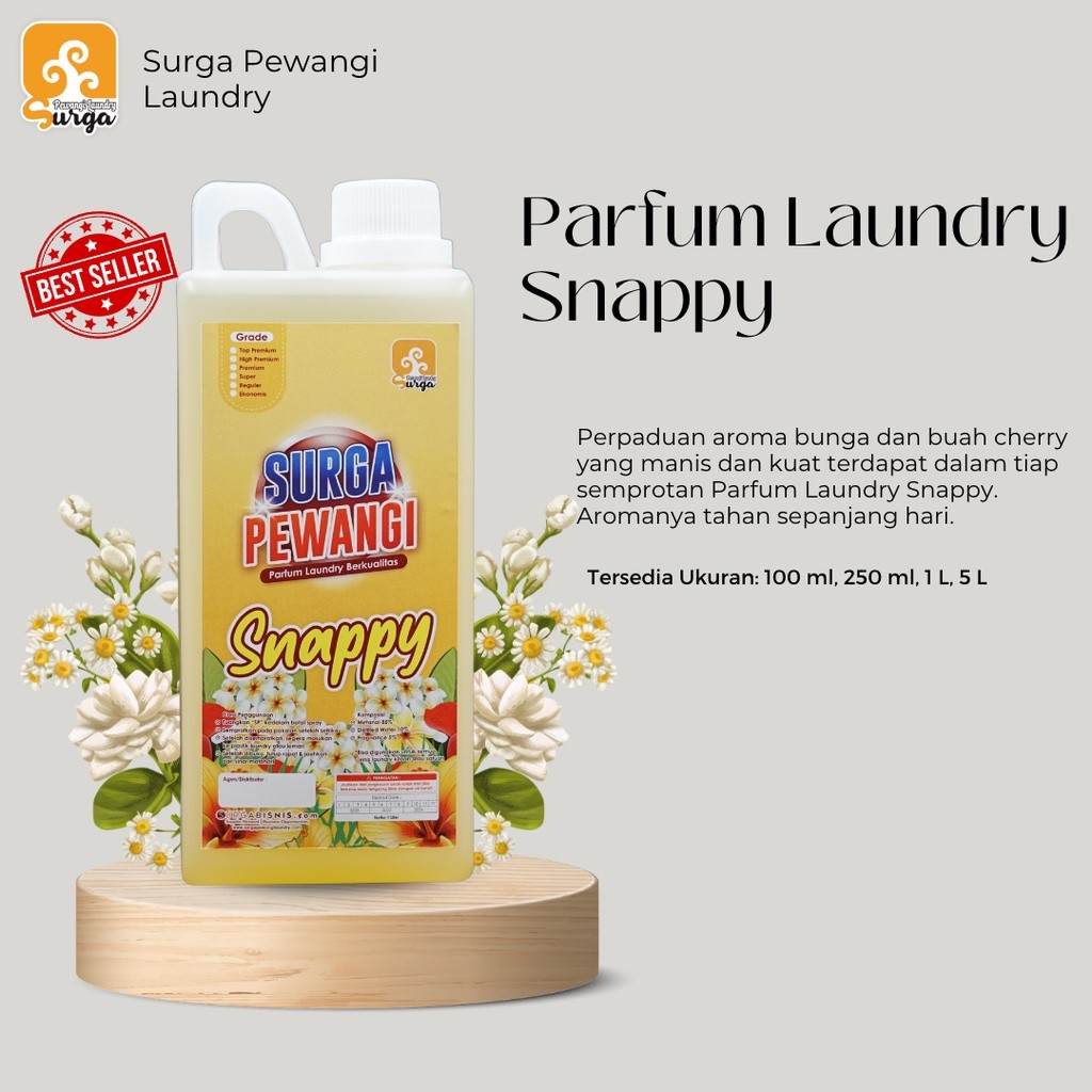 Parfum laundry Pewangi Laundry Surga Pewangi Aroma Snappy Tahan Lama
