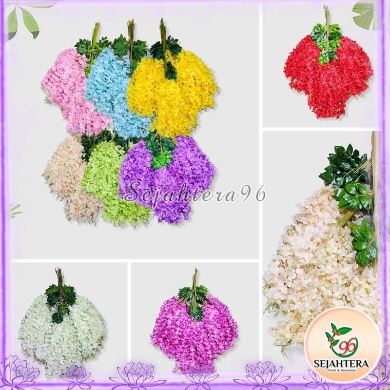 

1 LUSIN WISTERIA JUMBO JUNTAI GANTUNG DAUN 3
