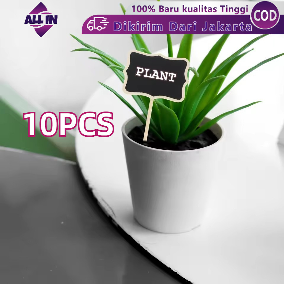 

10PCS Mini Chalkboard Papan Tulis Universal Kapur Kayu Papan Kapur Menu Cafe Papan Reserved