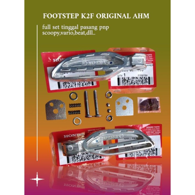 Step/Footstep Scoopy Prestige U Vario Old/New 125/150/160 PNP Original Komplite