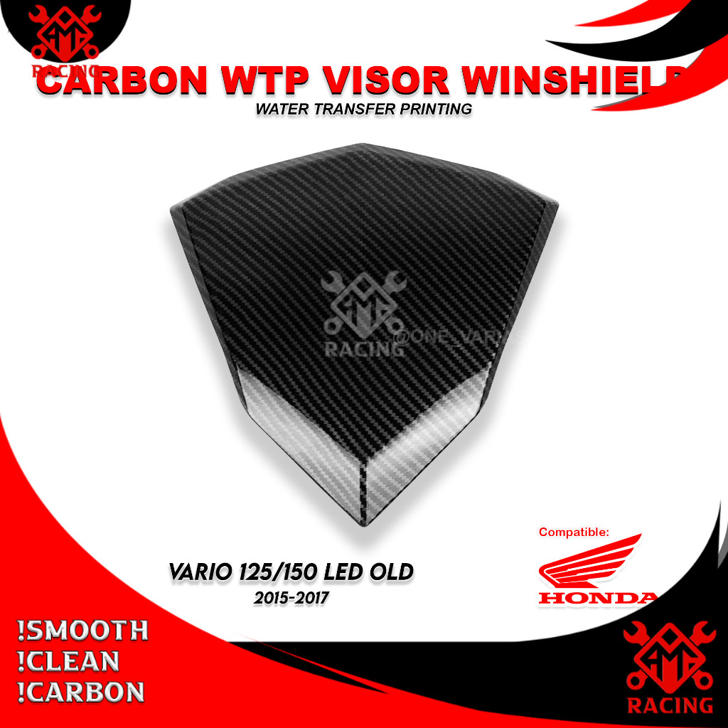 AMH_RACING - VISOR VARIO 125 LED OLD / VARIO 150 LED OLD VISOR CARBON WINSHIELD