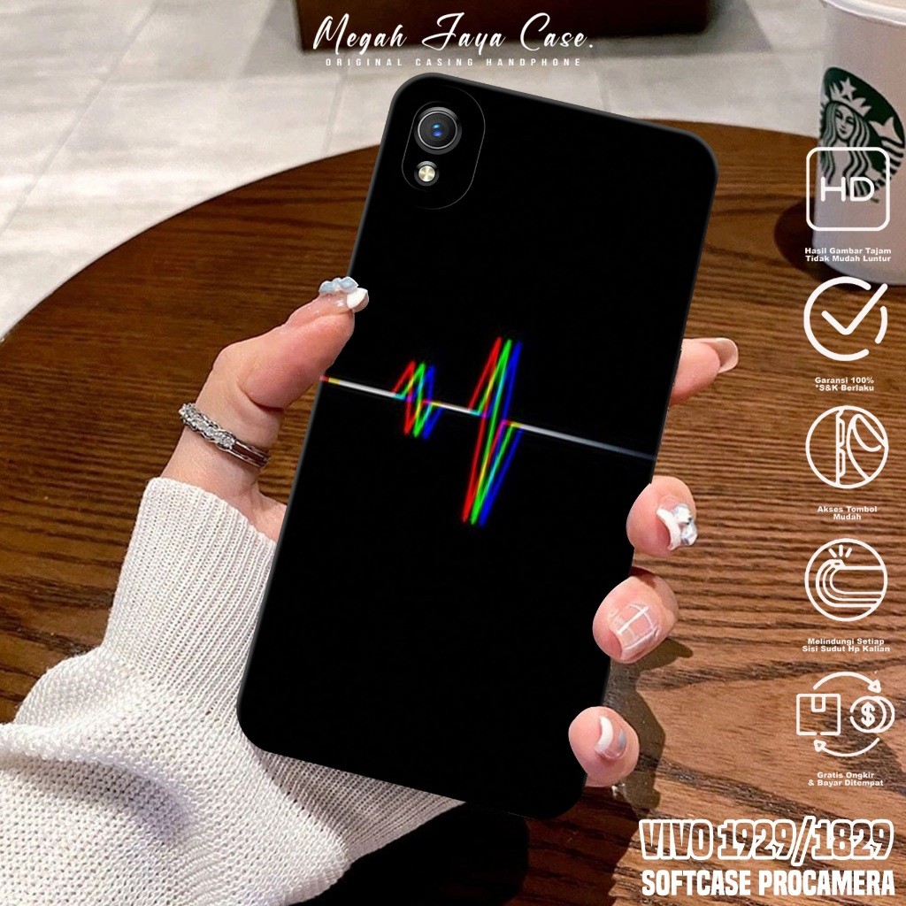 Lilystore- Softcase Hp Vivo 1820 / Vivo 1929 - Case Hp Vivo 1929 / Vivo 1820 Motif Blck - Casing Hp