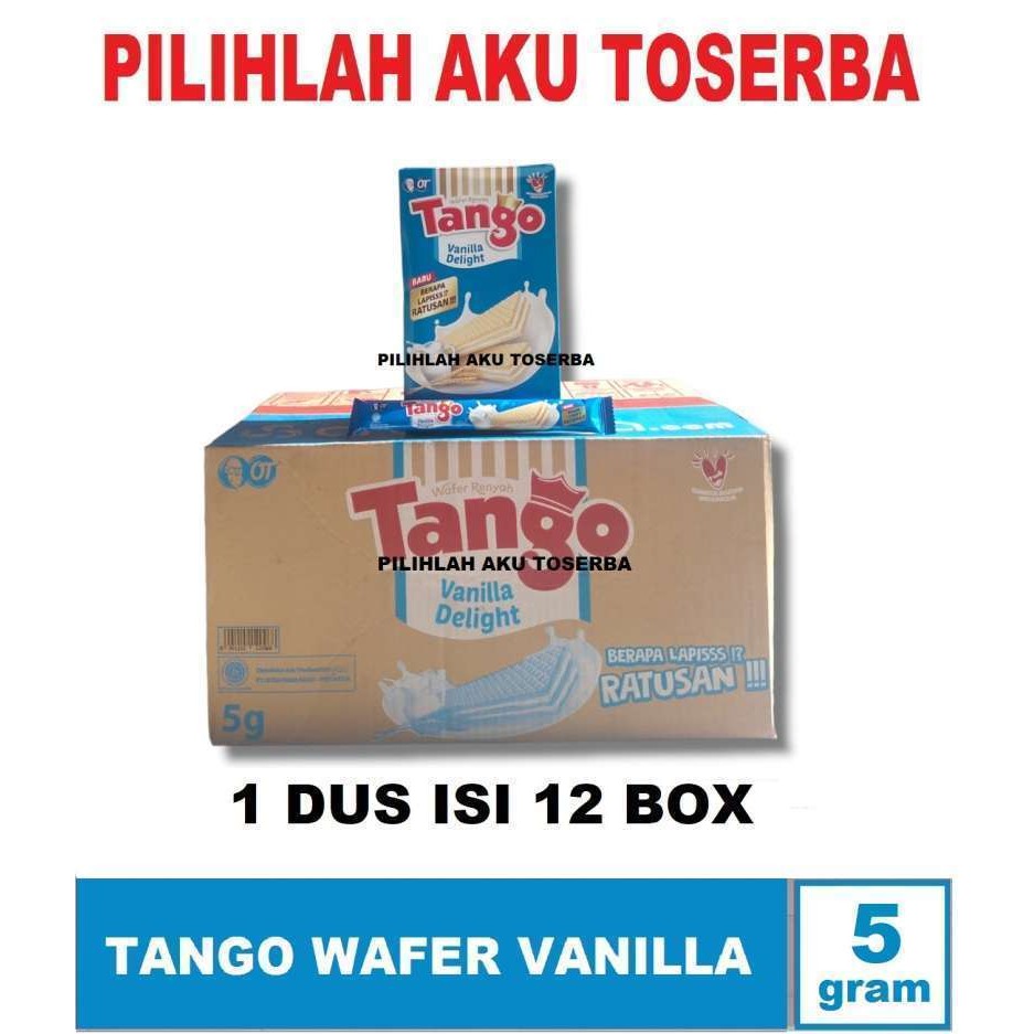

Tango Wafer VANILLA isi 20 pcs @5 gr - (HARGA 1 KARTON ISI 12 BOX)