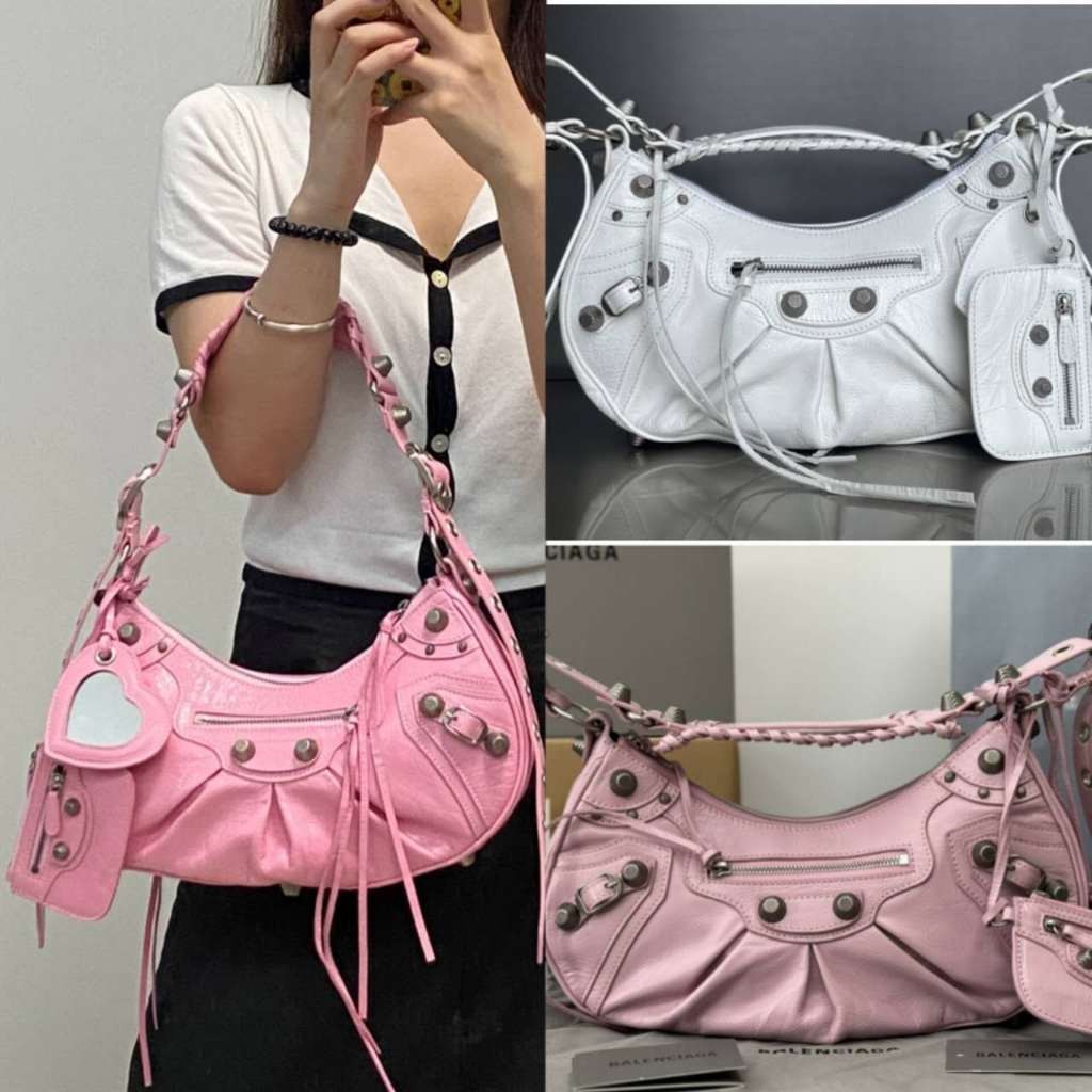 Pre Order  BLC  Tas pangsit tas ketiak setengah bulan Balenciag Le Cagole Tas Slempang Sling Bag Nom