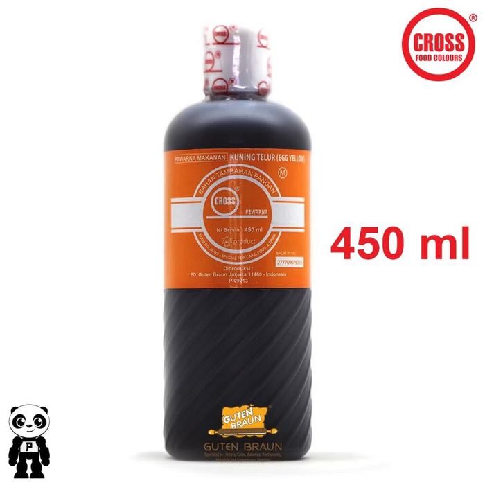 

￼Cross Pewarna Kuning Telur 450ml Pewarna Makanan Egg Yellow