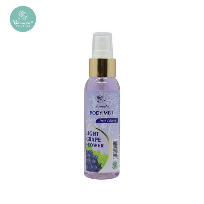 Claresta Body Mist  Perfume  Grape Flower Pria Wanita Fresh Cologne Uniseks Terwangi - 100 ml