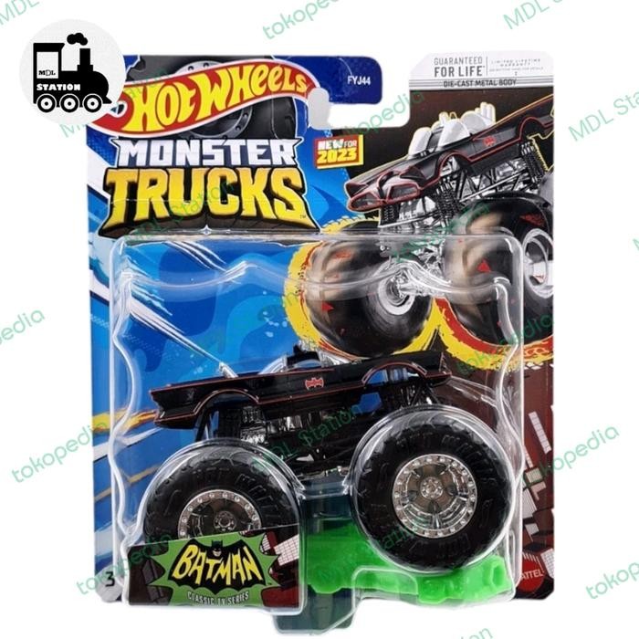 XMCH Hot Wheels Monster Trucks - BATMAN BATMOBILE   CLASSIC TV SERIES