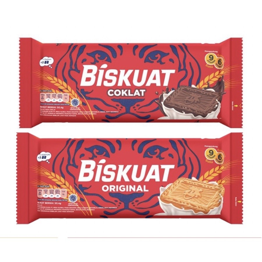 

BISKUAT BISKUIT 45GR ORIGINAL COKLAT SUSU GANDUM BIG SIZE CEMILAN ANAK SEKOLAH DM