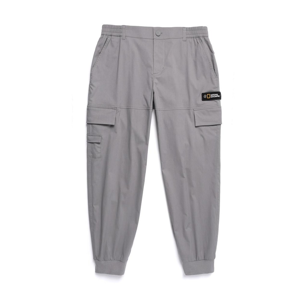 National Geographic Small Pocket Detailed Cargo Jogger Pants Iron Grey - Celana Panjang Iron Grey