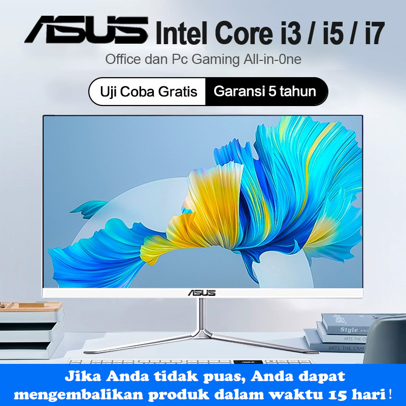ASUS Komputer PC All-in-One Baru Terbaru HD Super Tipis Intel Core i3/i5/i7, All in One PC RAM 8G/16