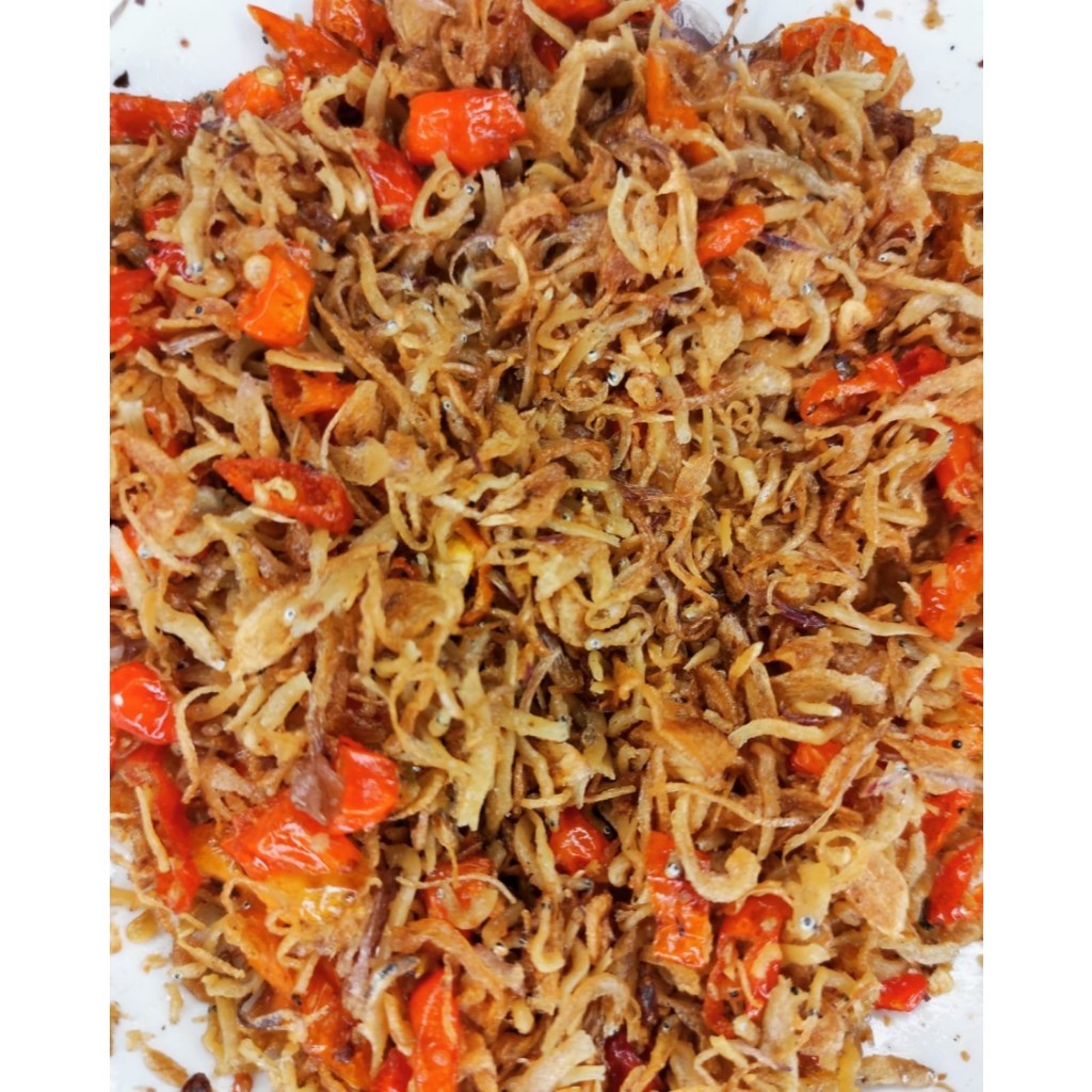 

MIX TERI BAWANG GORENG PEDAS ASLI BREBES TANPA PENGAWET 25 GR
