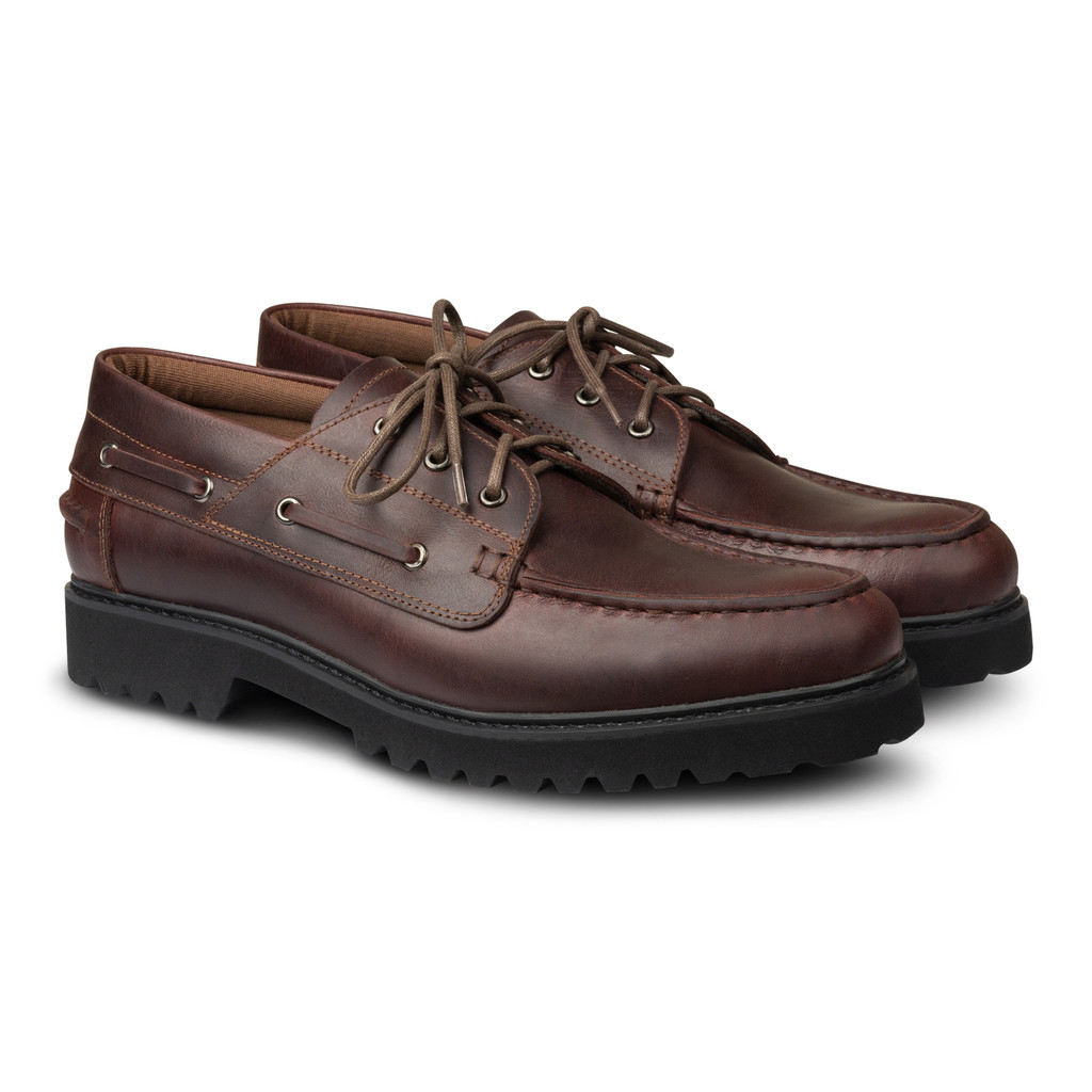 Sam Boat Shoes Maroon - Nappa Milano - Sepatu Kulit Pria