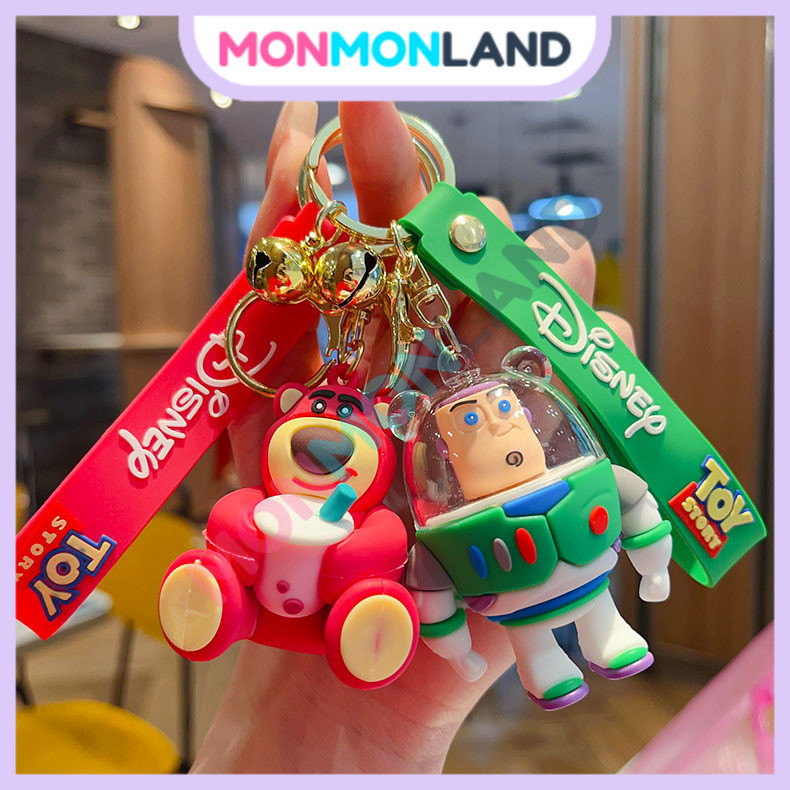 MM - Gantungan Kunci Lucu Karakter Toy Story Lotso Woody | Ganci Boneka Toy Story |Keychain Boneka T