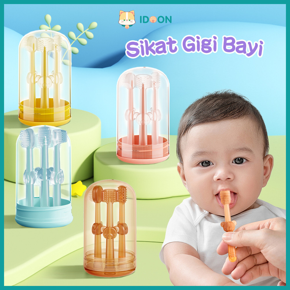 Idoon 3In1 Sikat Lidah Bayi Newborn 0