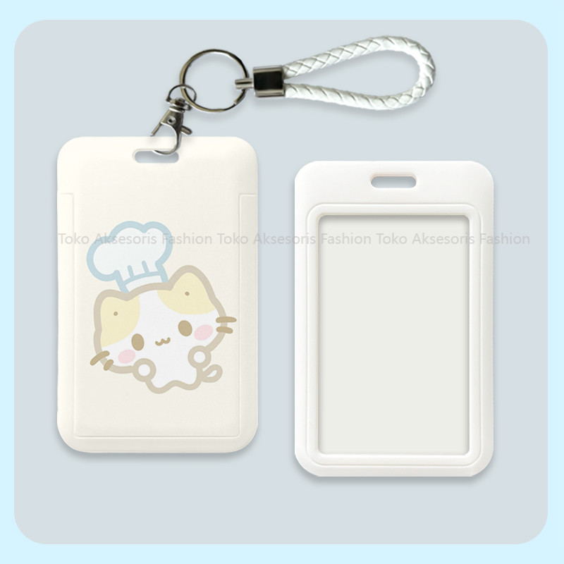 

id card holder tempat kartu lucu layer lanyard photocard aesthetic gantungan kartu nama tag cute nametag cari di lanyard 009