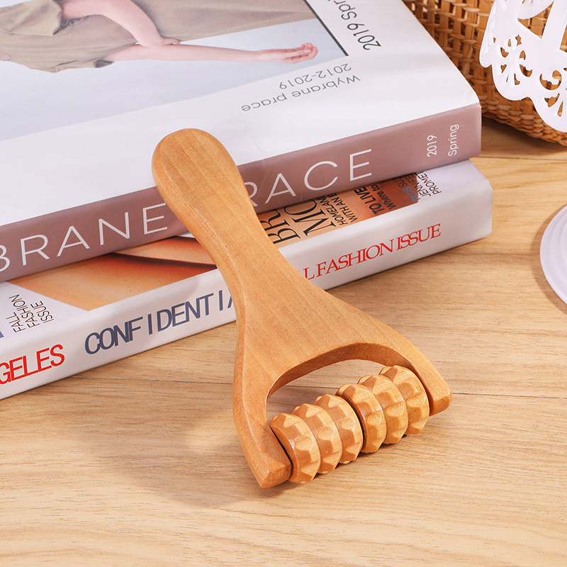 Wooden Roller Massager Neck Shoulder and Leg Universal Hand Massager Massage Tool Foot Massager