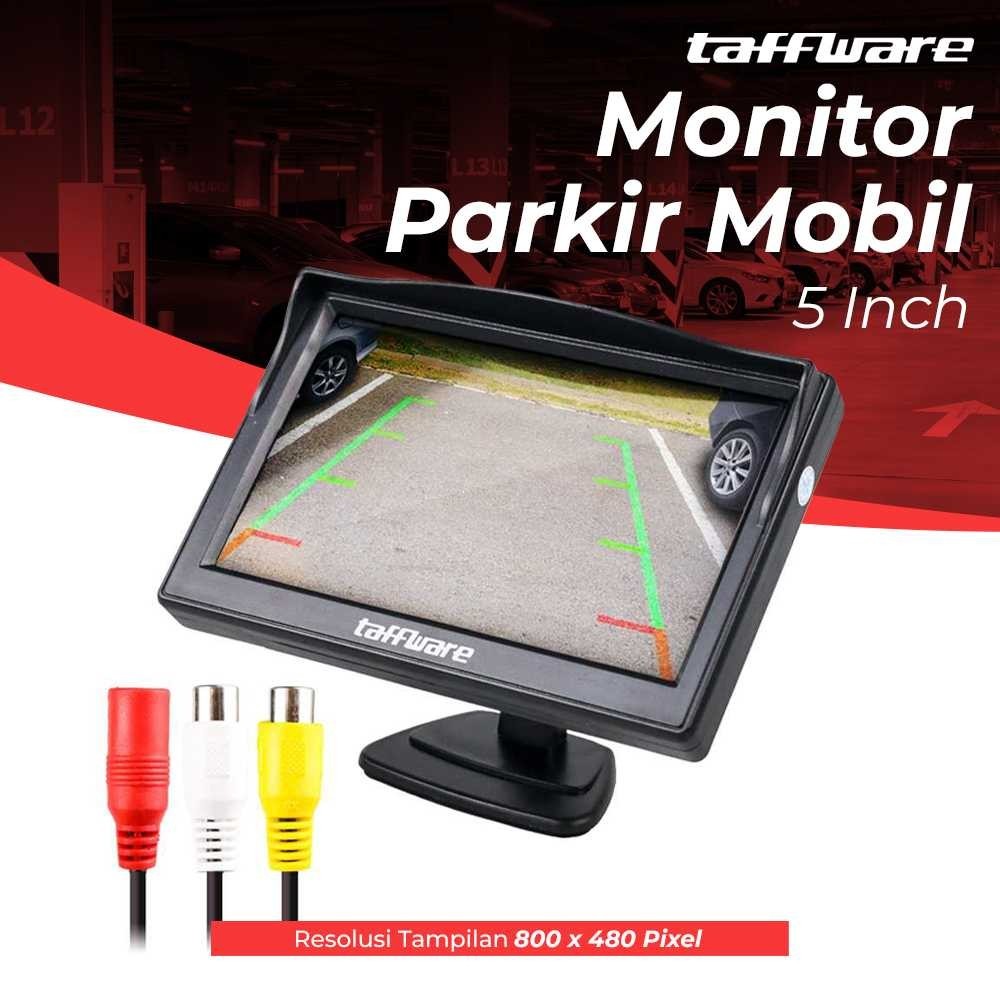 Jnstore31 Taffware Monitor Rear View Parkir Mobil TFT LCD 5 Inch