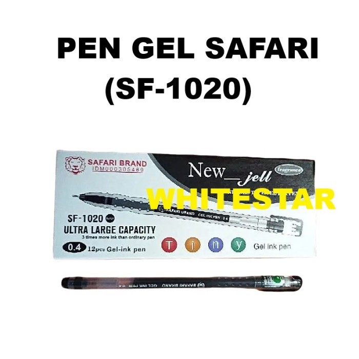 

pulpen / bolpen / pen gel pena safari 0.4 (sf-1020)